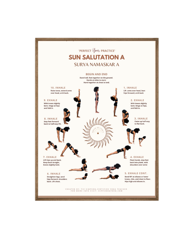 Sun Salutation A- Yoga Wall Art (Printable)