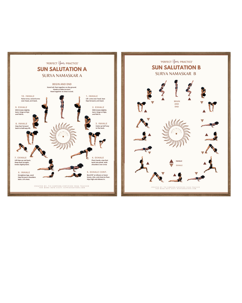 
            
                Load image into Gallery viewer, Sun Salutation A &amp;amp; B Yoga Poster Combo (Printable)
            
        